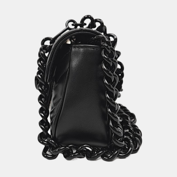 GG Marmont Mini Quilted Calfskin Black