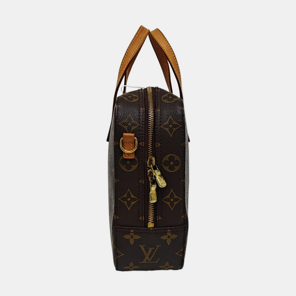 SPONTINI Monogram Coated Canvas Brown