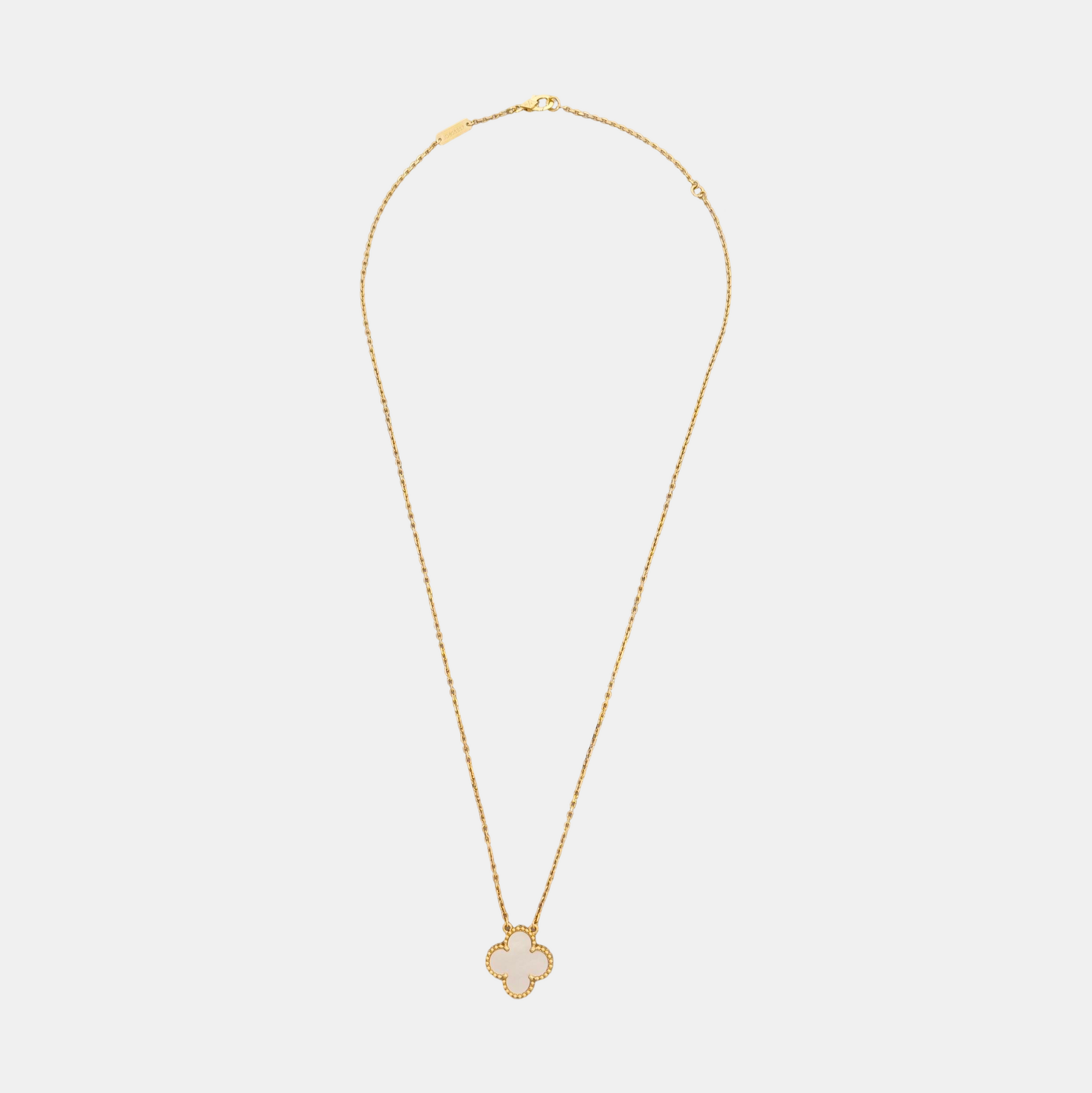 Vintage Alhambra 18k Gold Necklace