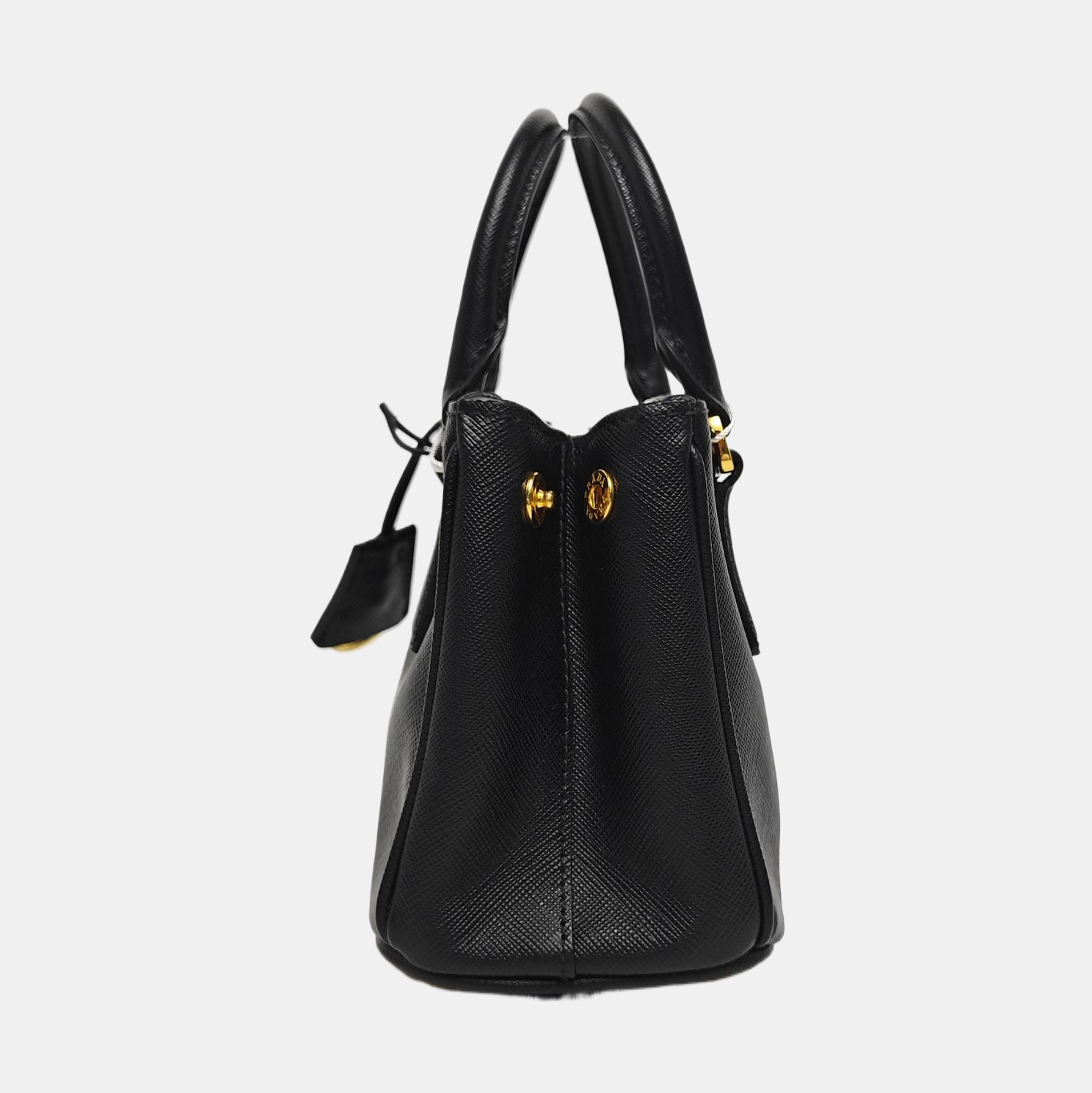 Galleria Super Mini Saffiano Calfskin Black