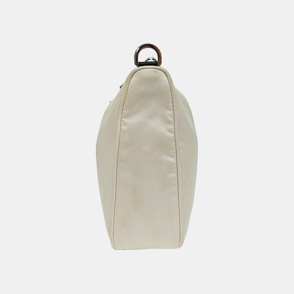 Nylon Shoulder Bag White