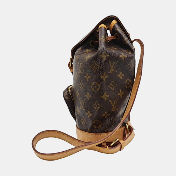 MONTSOURIS MM Monogram Coated Canvas Brown