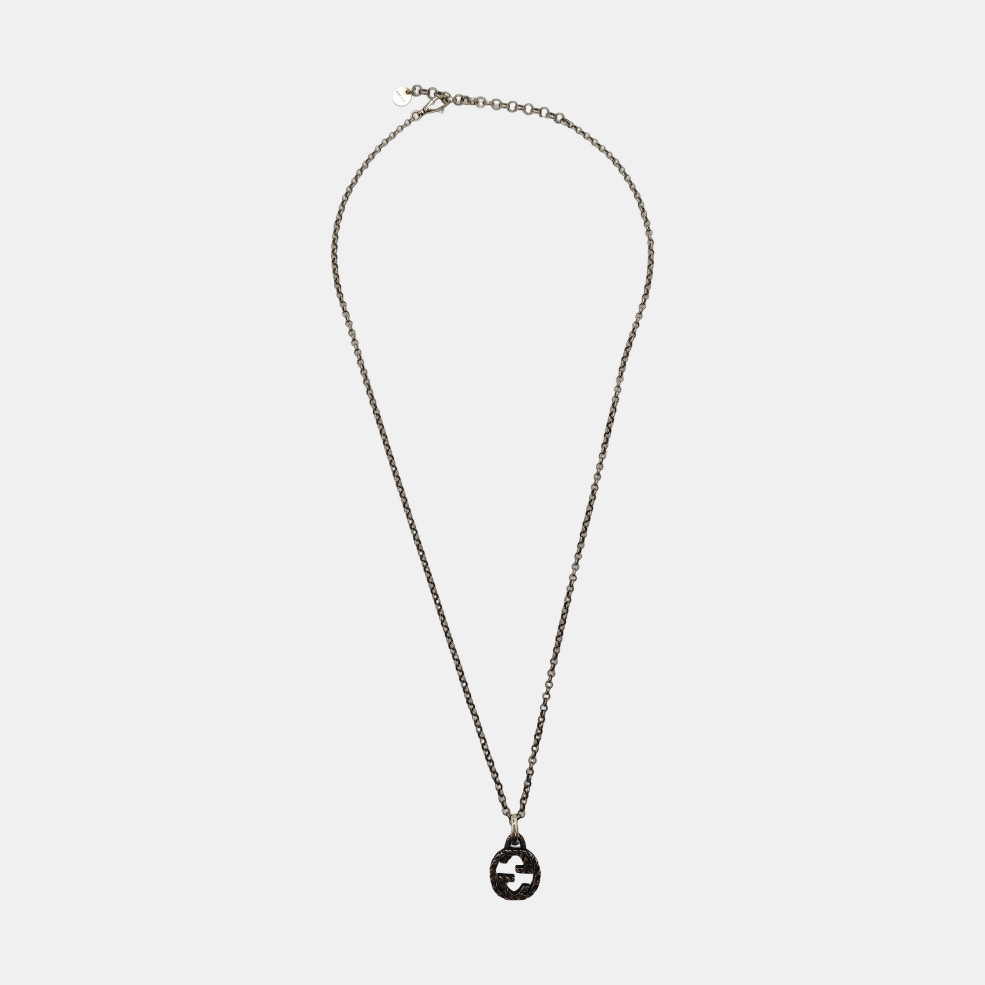Interlocking G 925 Sterling Silver Necklace
