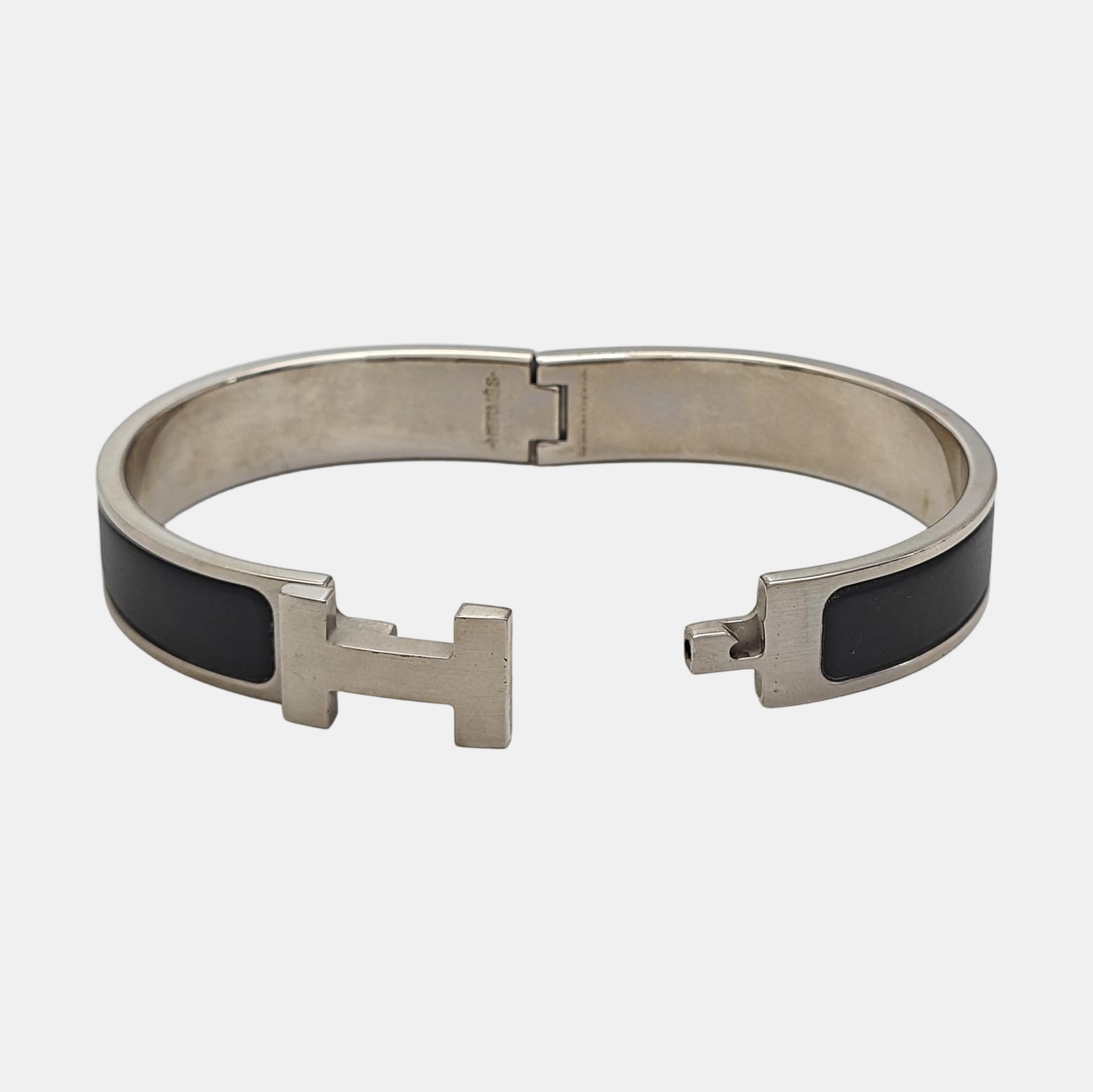 Clic Hh Metal Silver Bangle