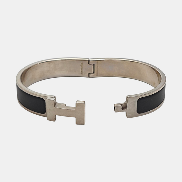Clic Hh Metal Silver Bangle