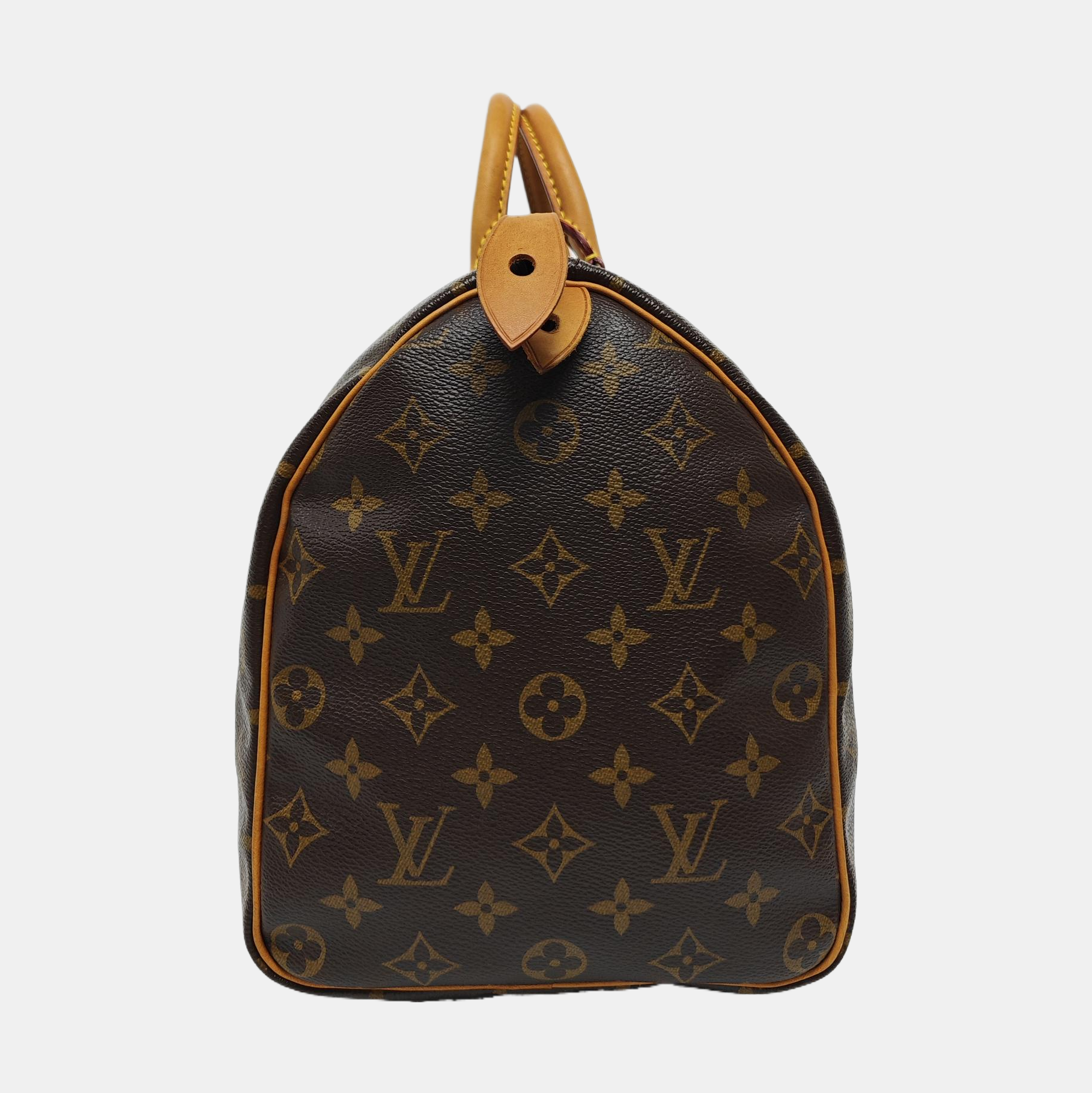 SPEEDY 35 Monogram Coated Canvas Brown