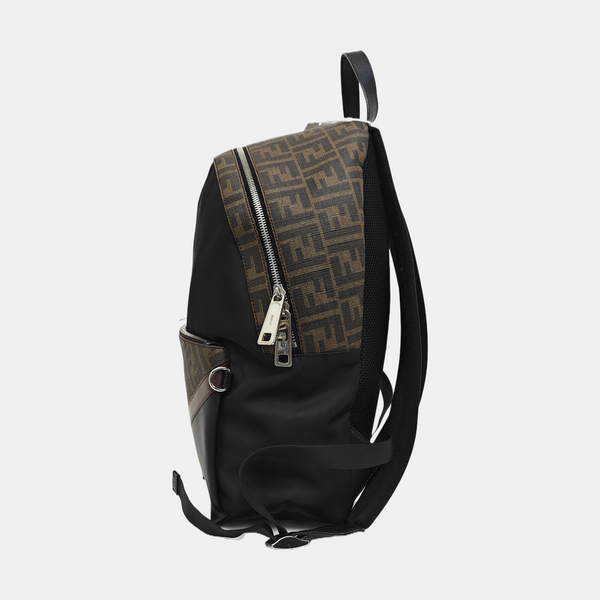 Coated Canvas Backpack Black