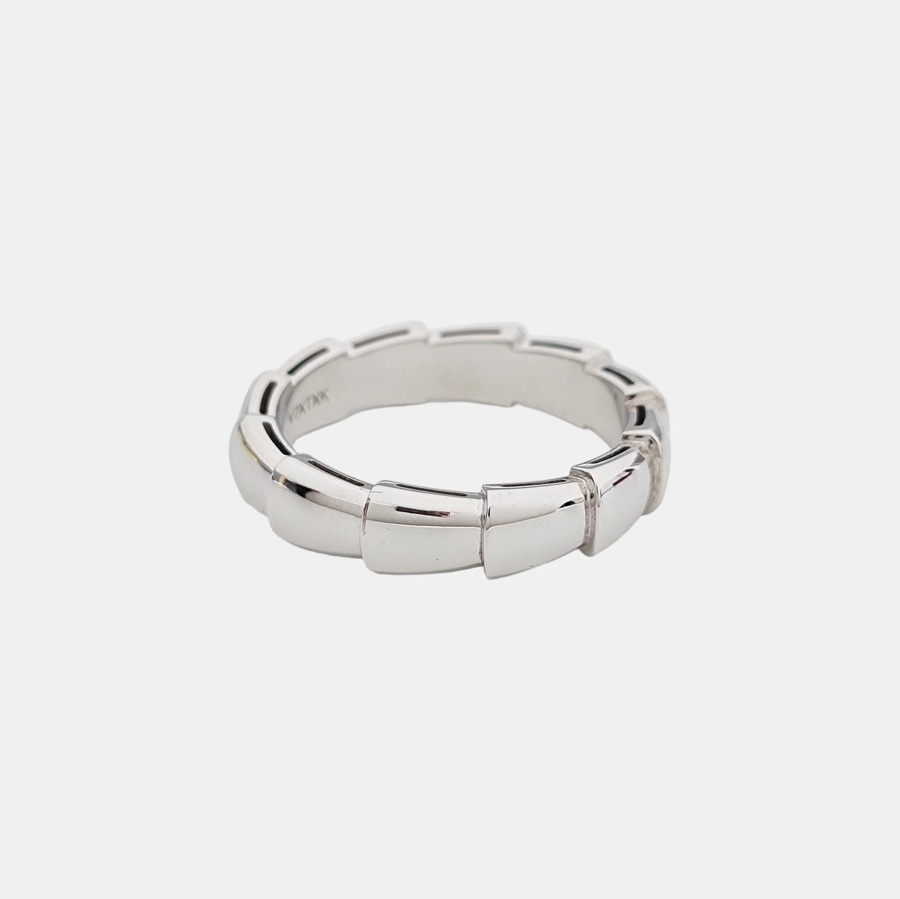 SERPENTI 18k White Gold Silver Ring EU 61