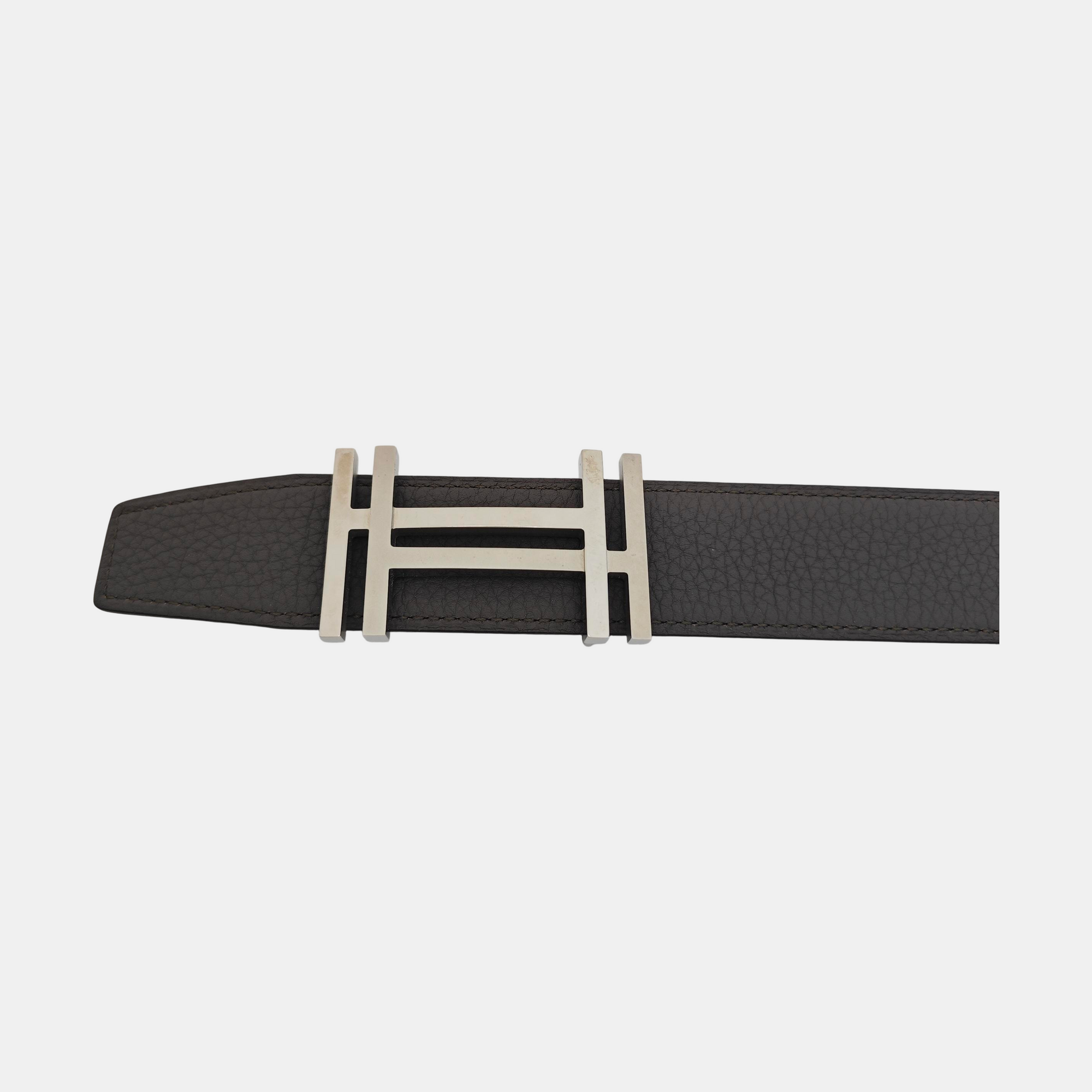 Leather Belt Gray