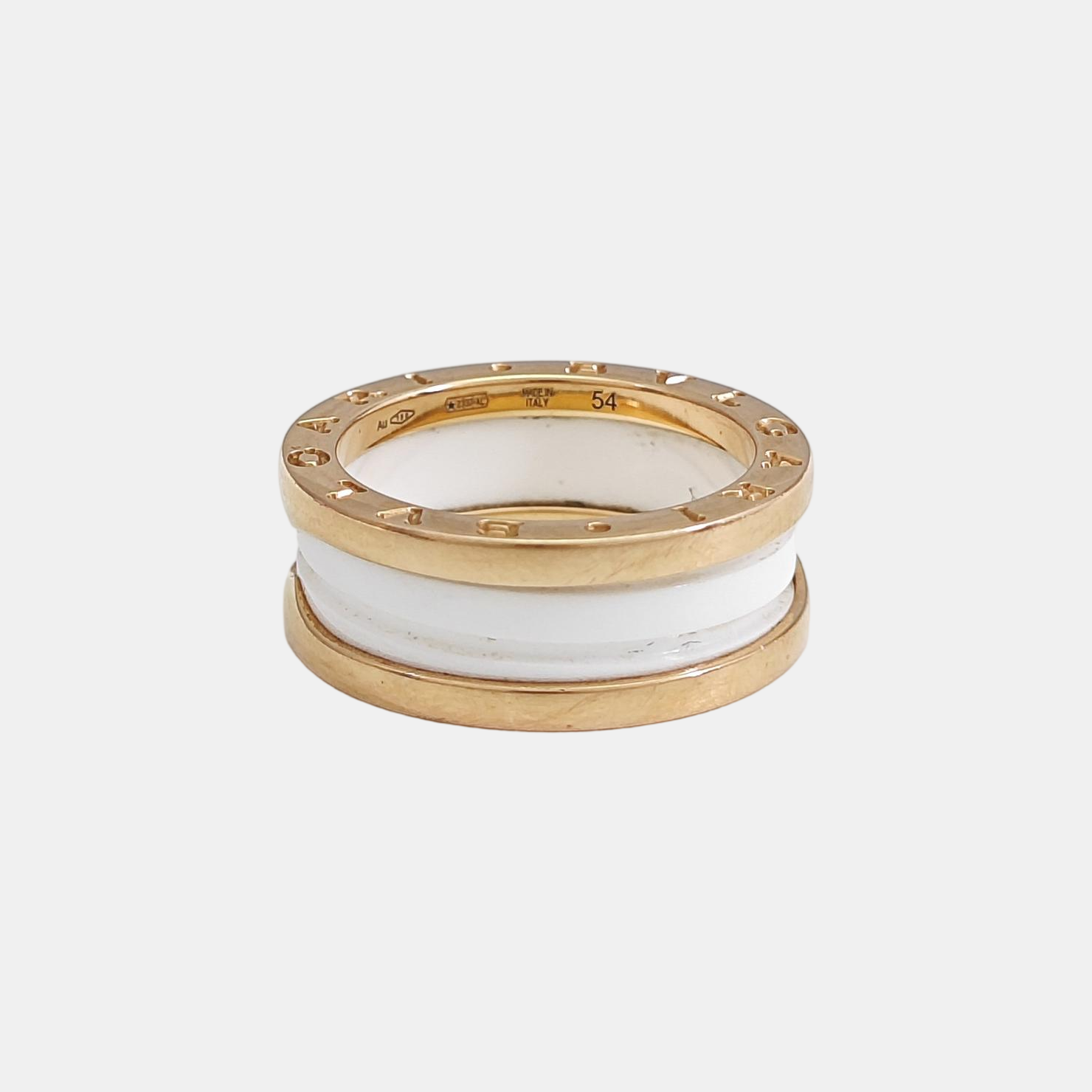 B.ZERO1 18k Rose Gold Ring EU 54