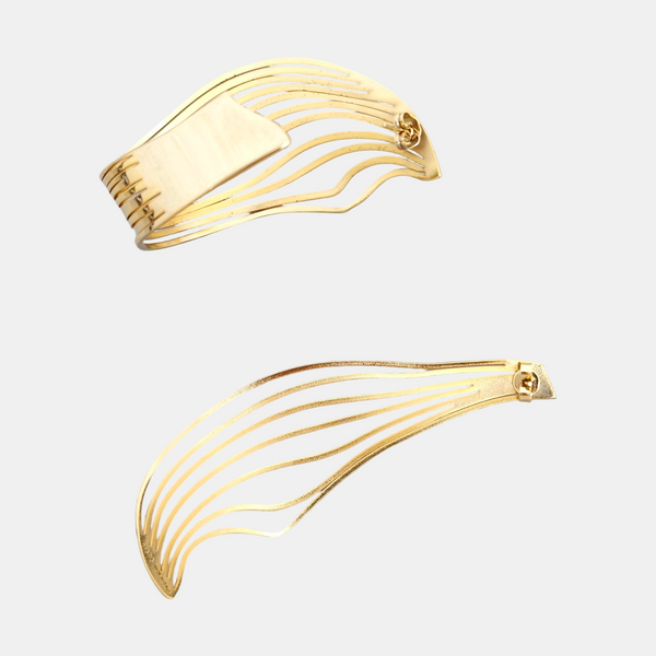 Metal Gold Stud Earrings