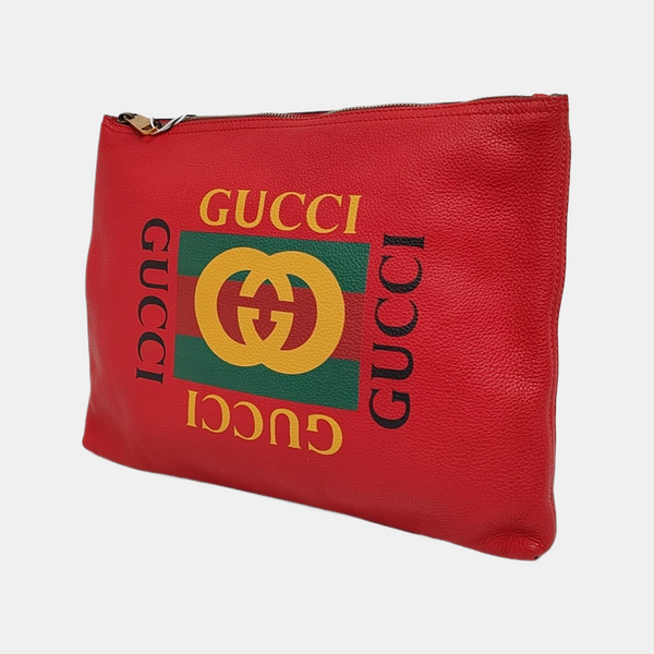 Print Medium Calfskin Red