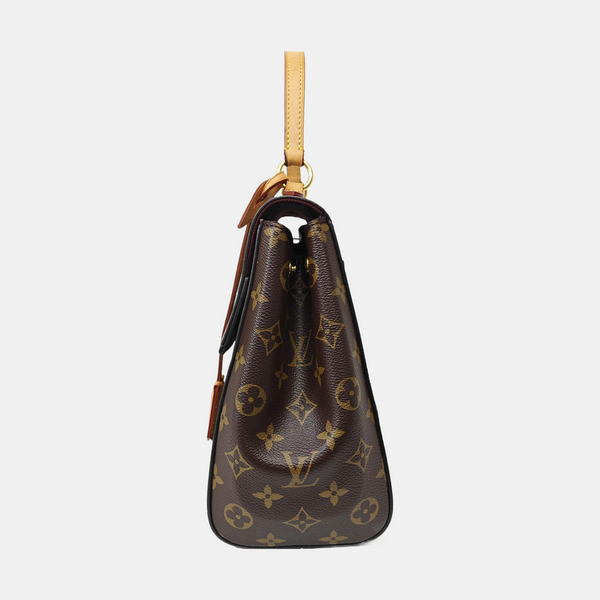 CLUNY MM Monogram Coated Canvas Brown