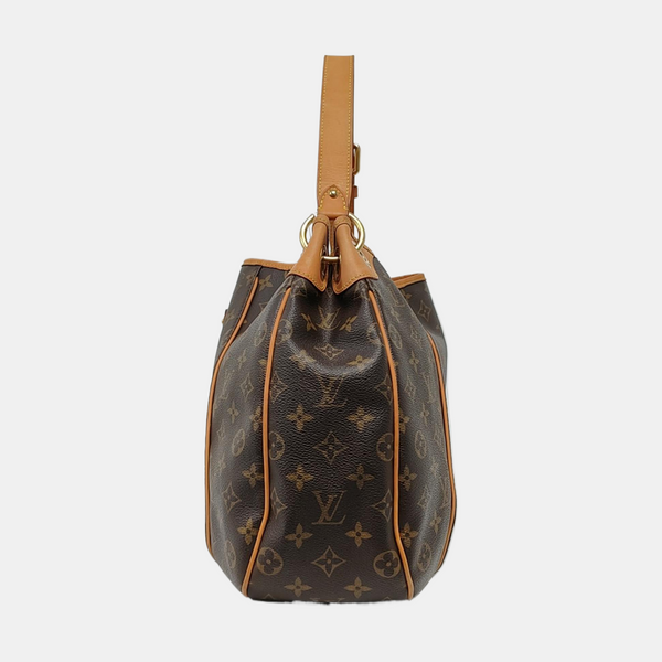 GALLIERA PM Monogram Coated Canvas Brown