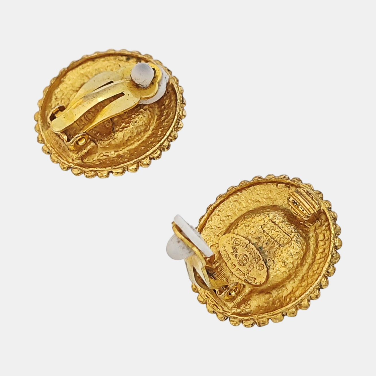 Metal Gold Clip On Earrings
