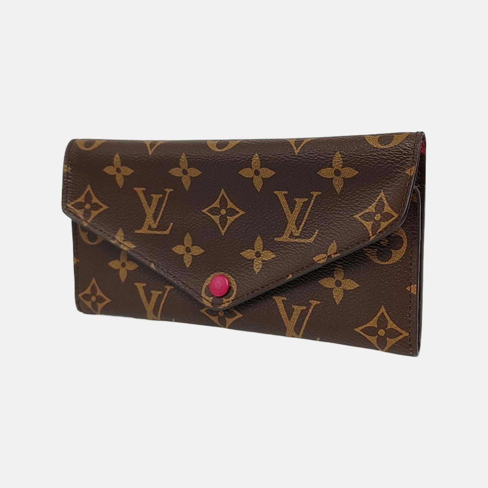 JOSÉPHINE Monogram Coated Canvas Brown Wallet