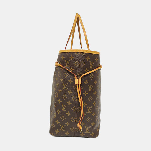 NEVERFULL GM Monogram Coated Canvas Brown