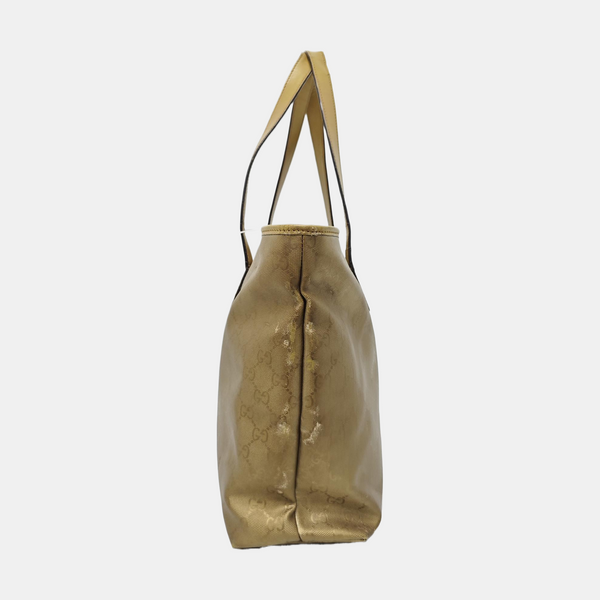 GG Imprime Monogram Coated Canvas Gold