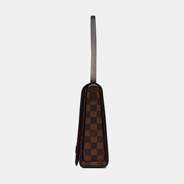 TRIBECA Damier Ebene Coated Canvas Brown