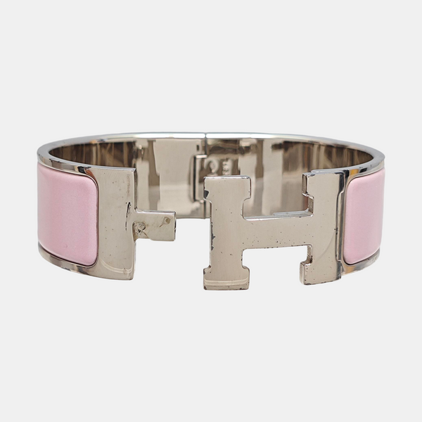 Clic Clac H Metal Silver Bangle