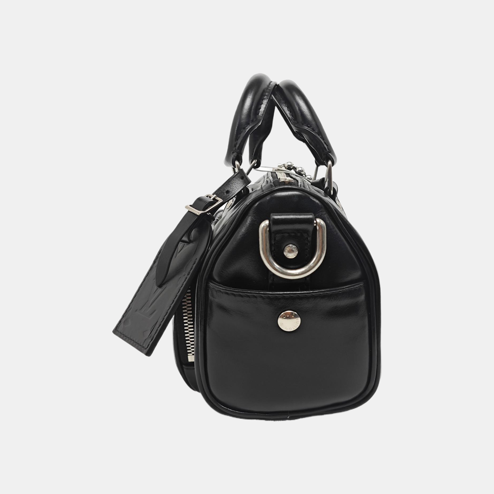 Calfskin Shoulder Bag 25 Black