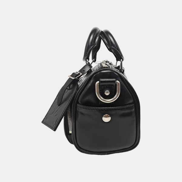 Calfskin Shoulder Bag 25 Black