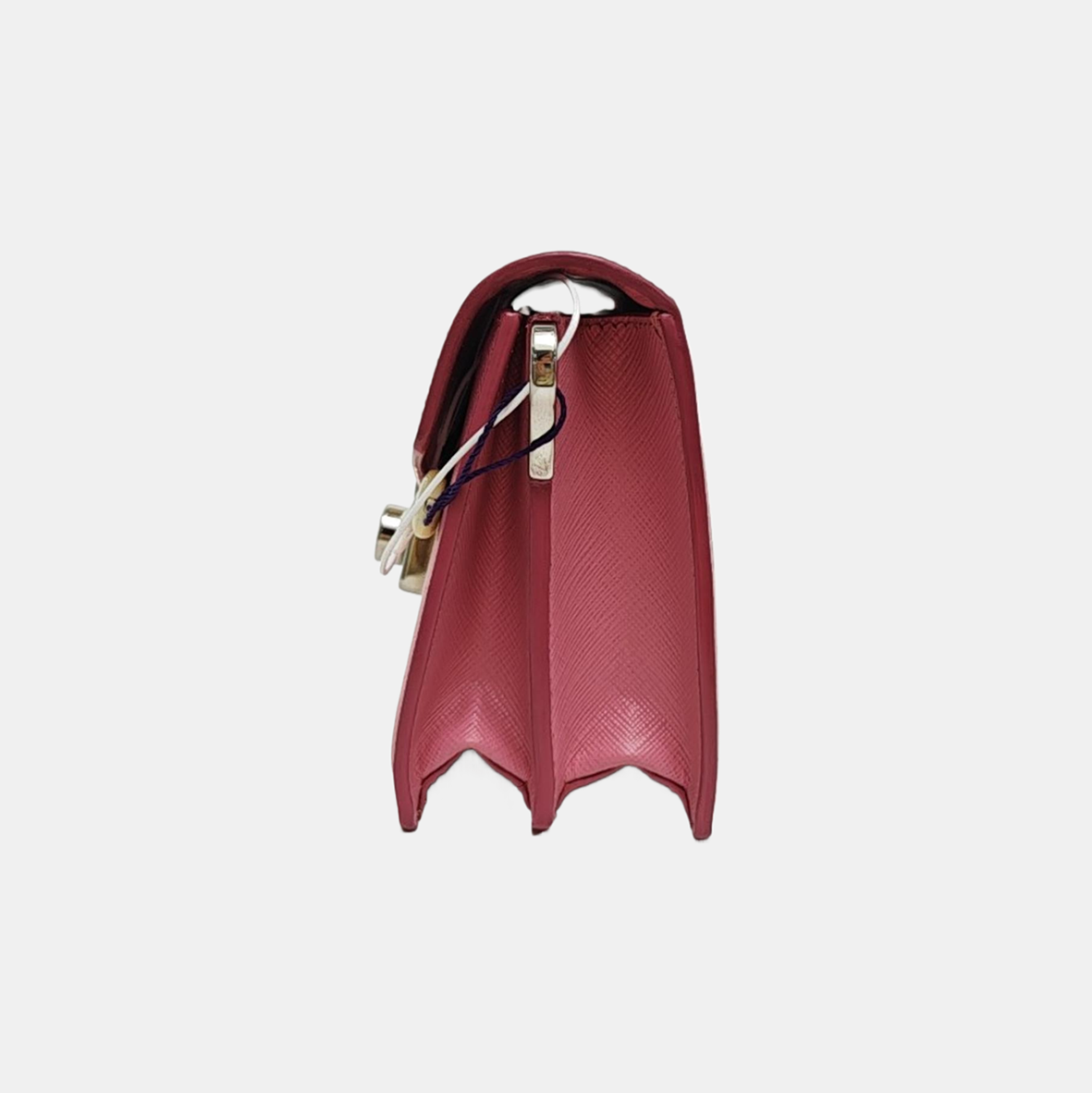 Bolso Sound de piel de becerro Saffiano rosa