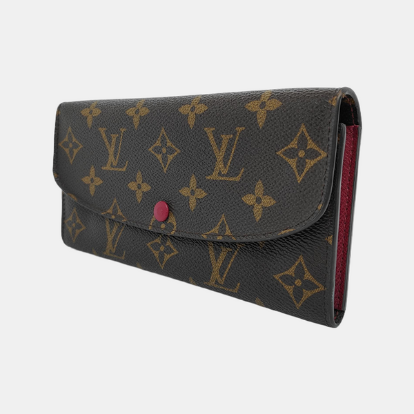 EMILIE Monogram Coated Canvas Brown Wallet