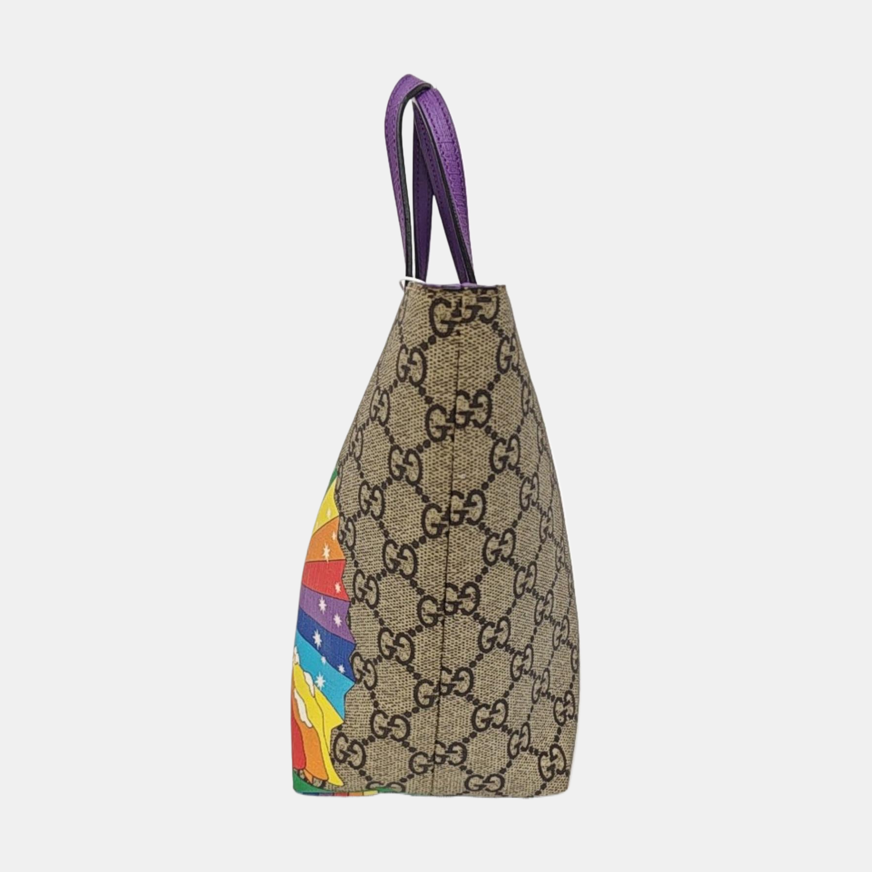 Monogram Coated Canvas Tote Bag Beige