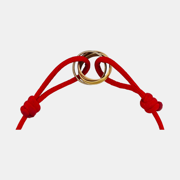 TRINITY 18k White Gold Red Bracelet