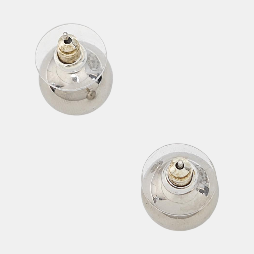 Metal Silver Stud Earrings