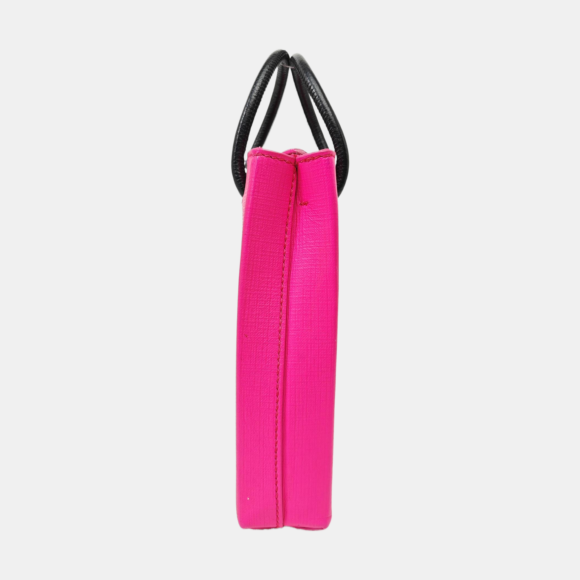 Shopping Bag Calfskin Red