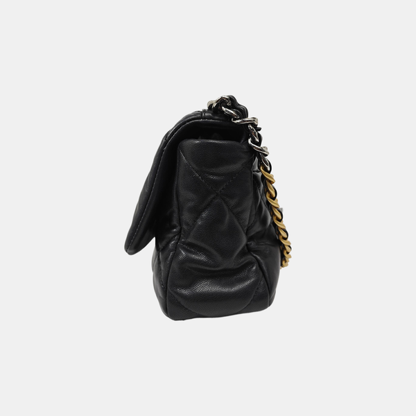 CHANEL 19 Quilted Lambskin Black