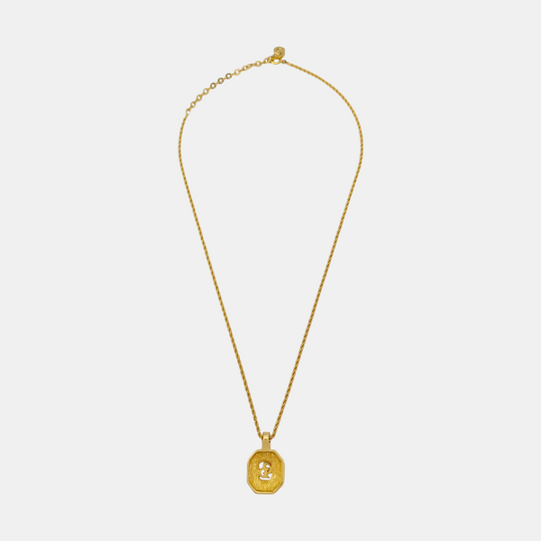 Petit CD Metal Gold Necklace