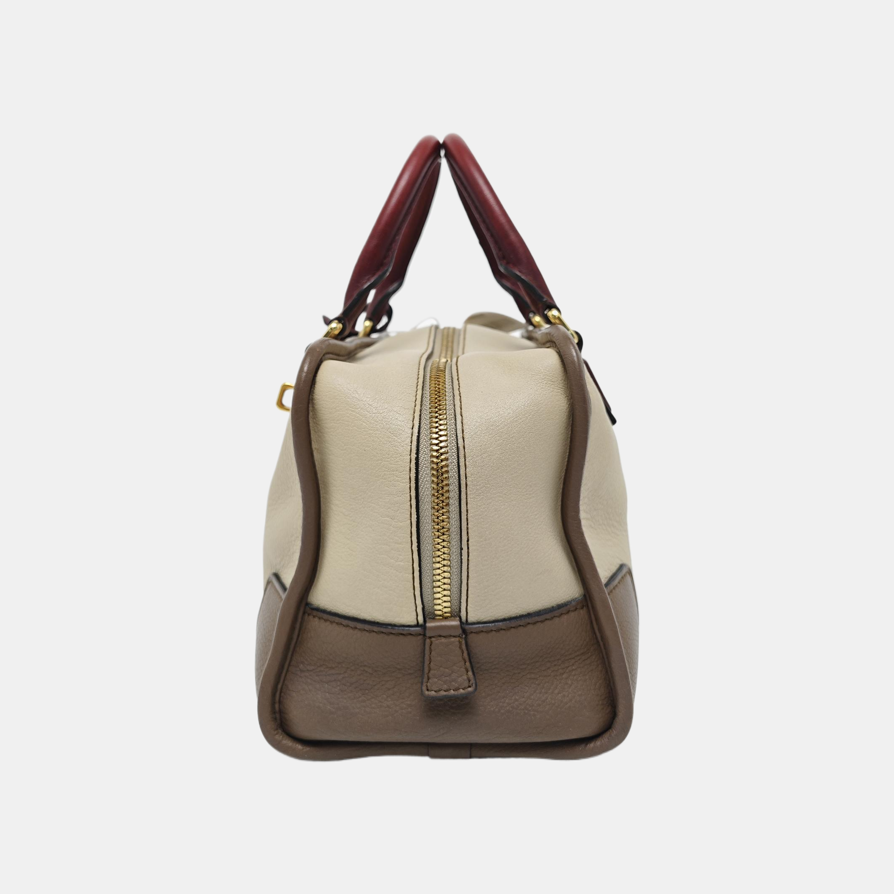 Authenticated pre-owned  Amazona Calfskin Beige - Top Handle Bag at Looply