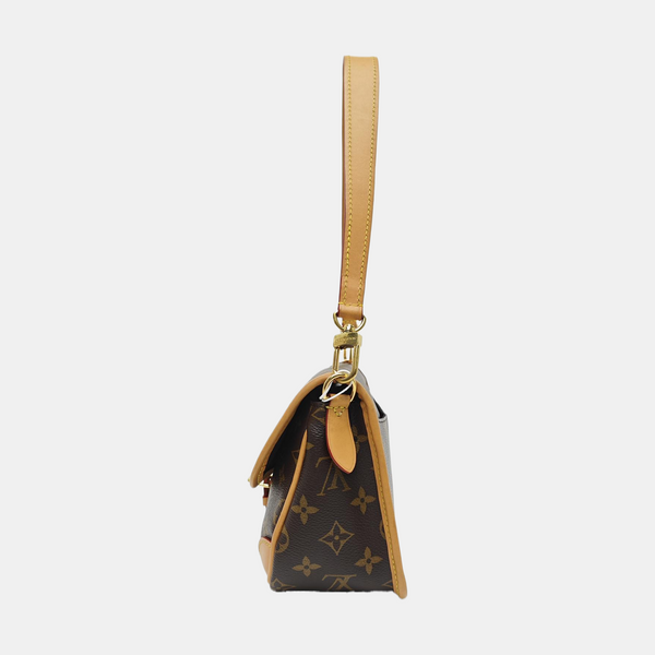 DIANE Monogram Coated Canvas Brown