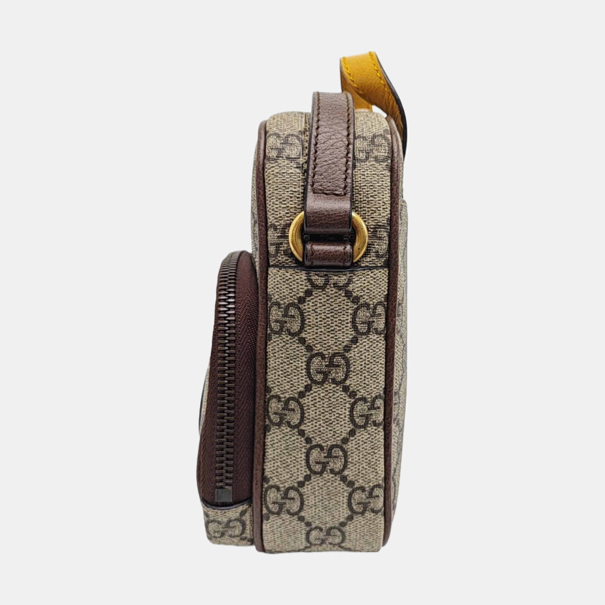 Neo Vintage Mini Monogram Coated Canvas Brown