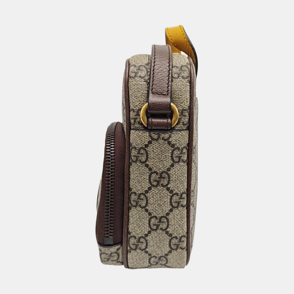 Neo Vintage Mini Monogram Coated Canvas Brown
