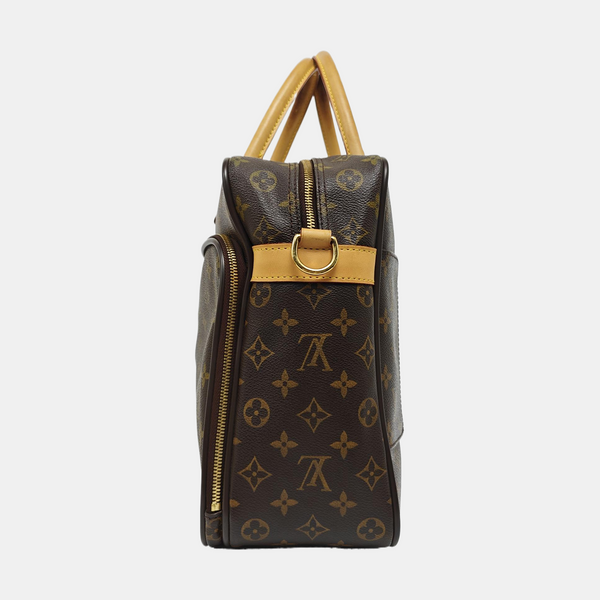 ICARE Monogram Coated Canvas Brown