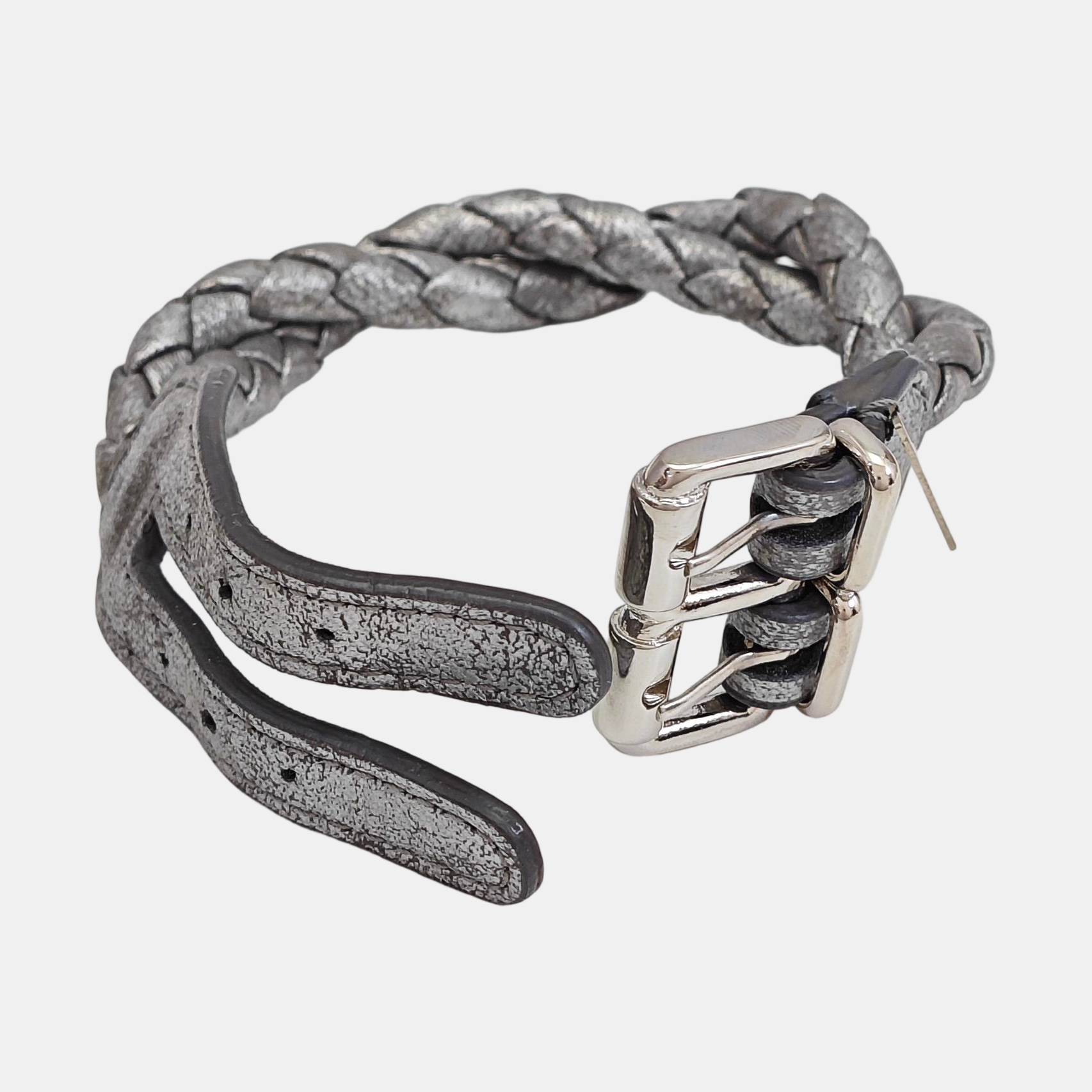 Leather Gray Bangle