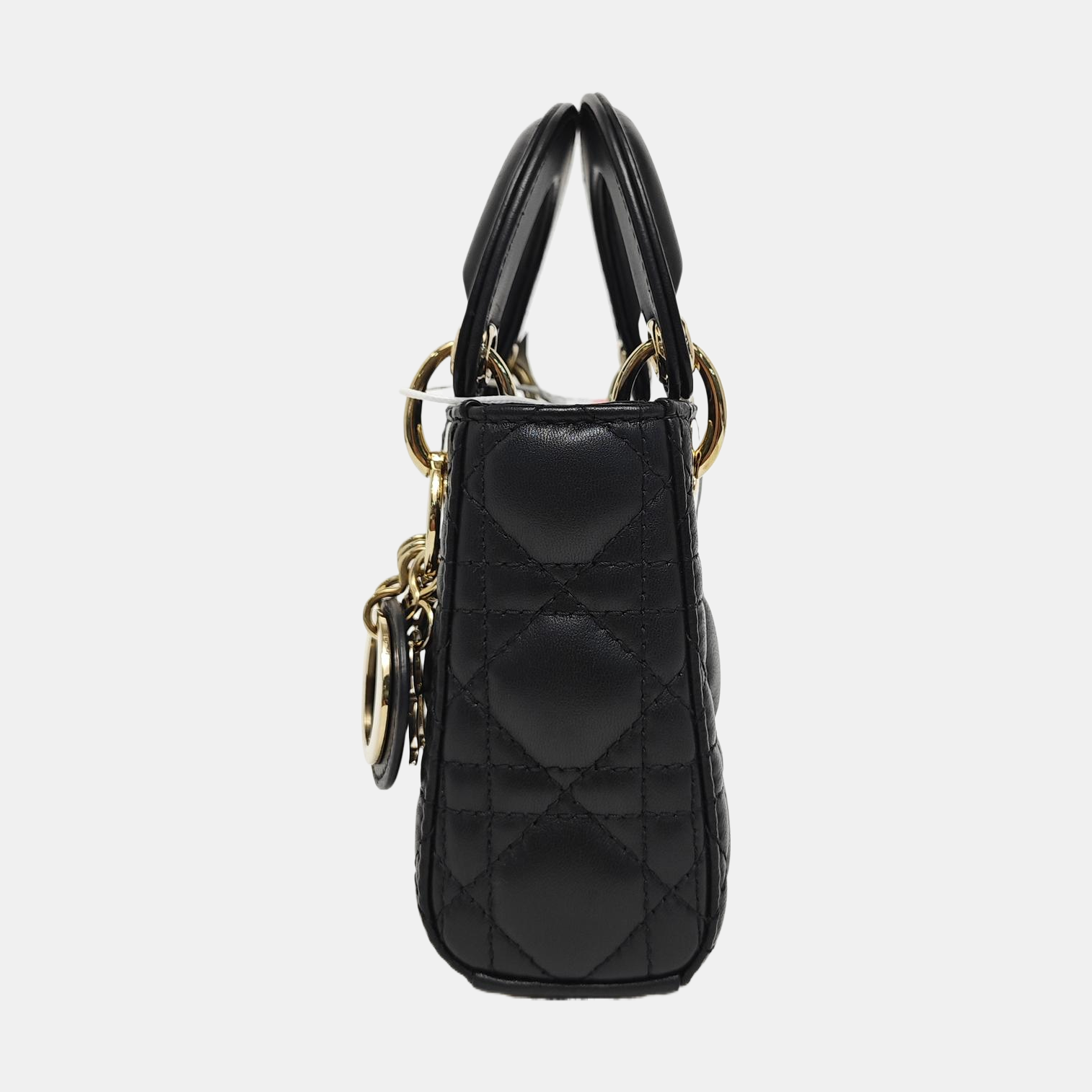 Lady Dior Super Mini Cannage Lambskin Black