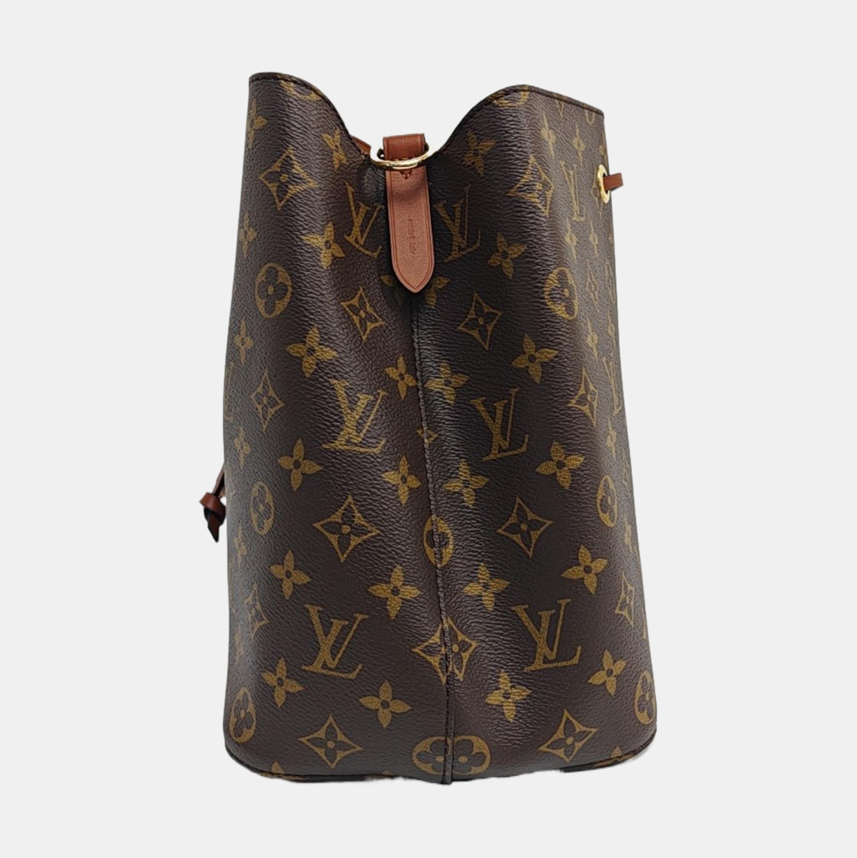NÉONOÉ MM Monogram Coated Canvas Brown