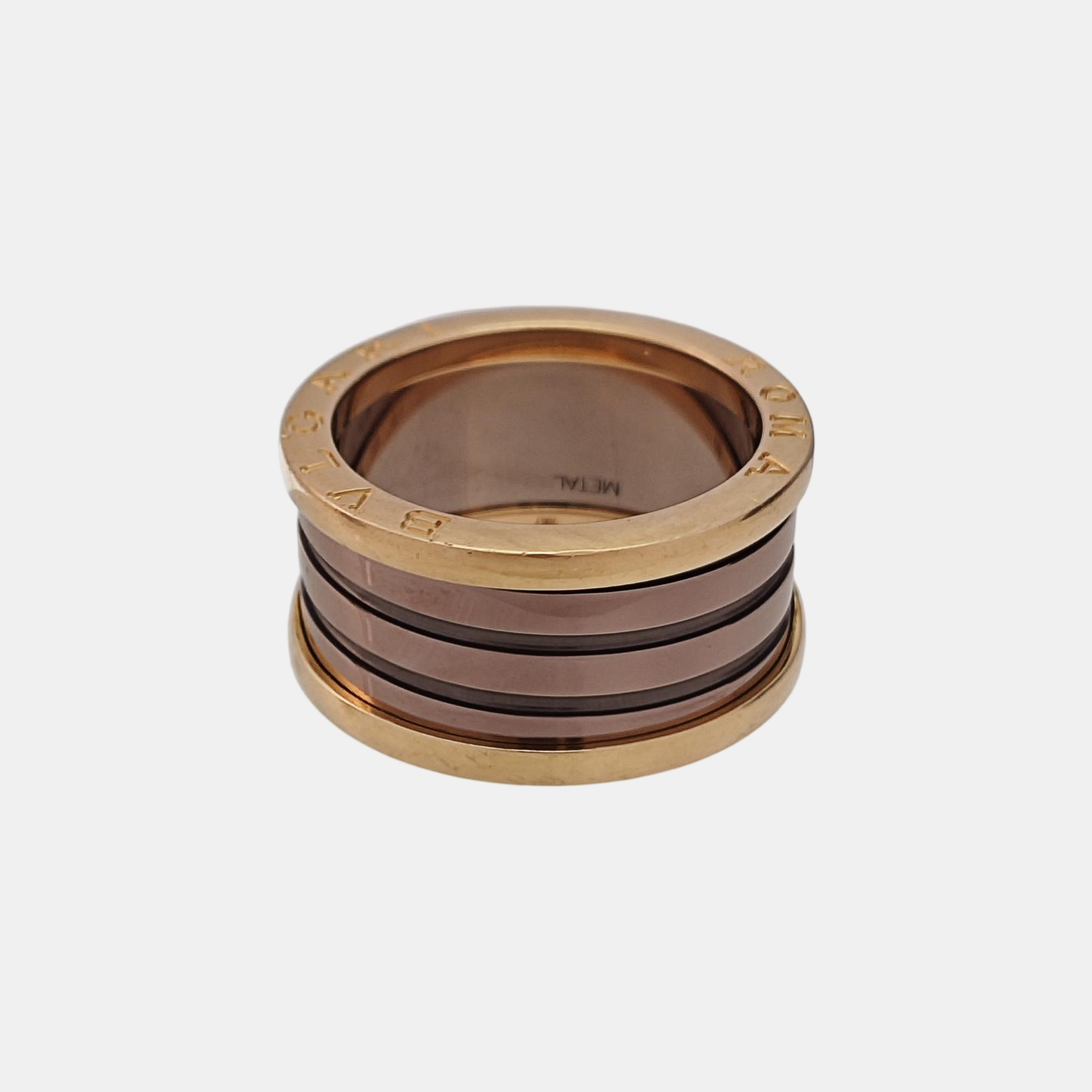B.ZERO1 18k Rose Gold Ring EU 60