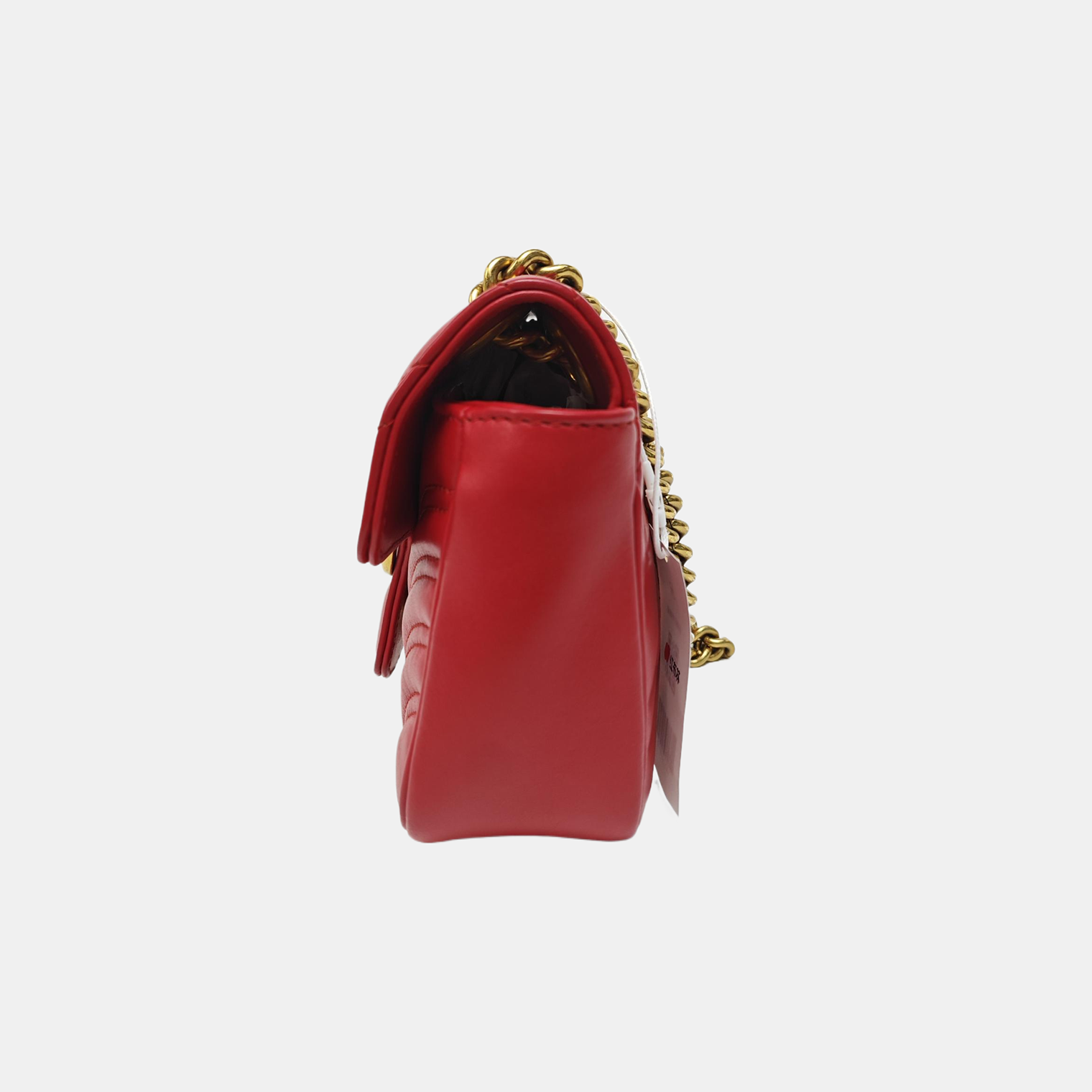 GG Marmont Small Quilted Calfskin Red