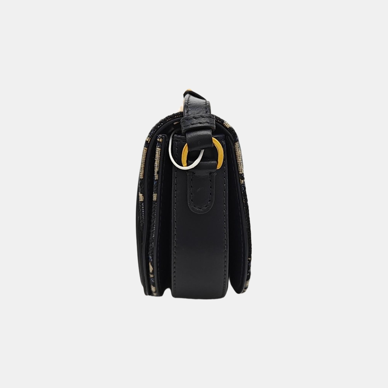 Oblique Canvas Shoulder Bag Blue
