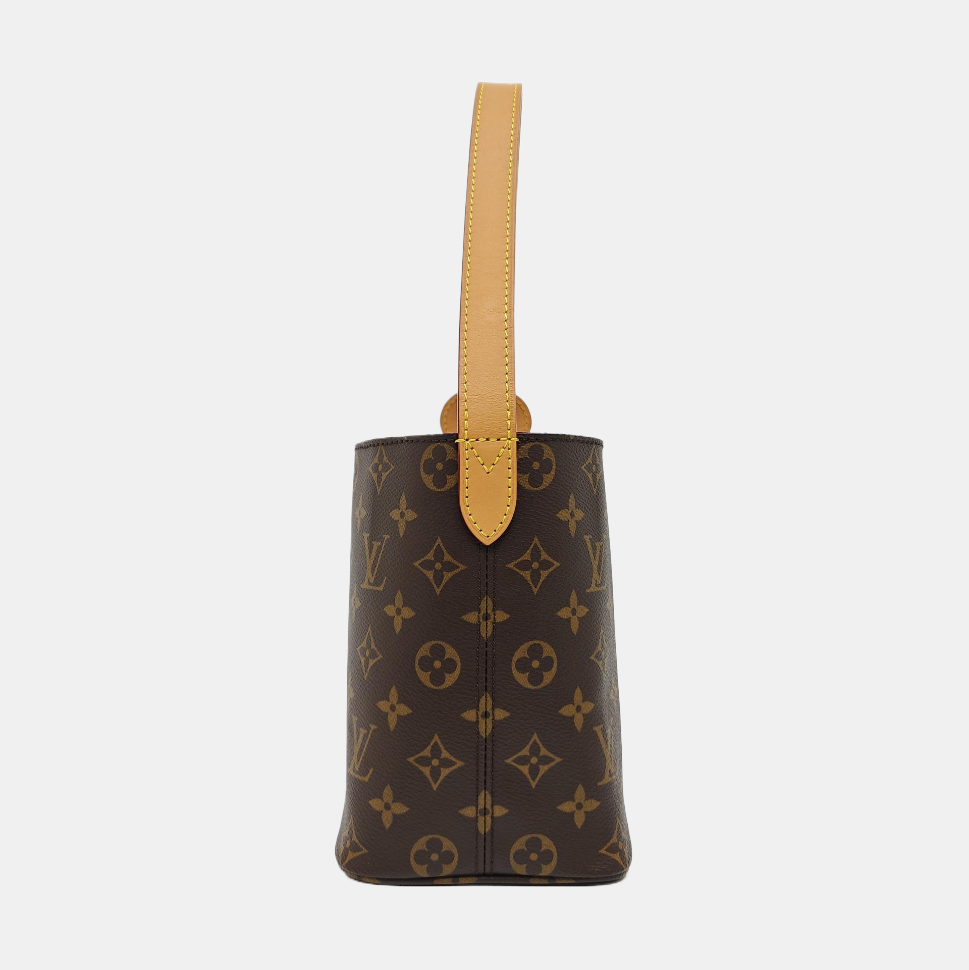 ALL IN BB Monogram Coated Canvas Brown