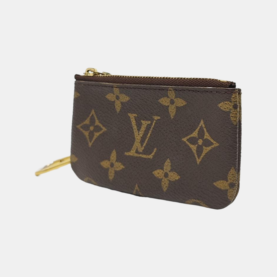 Monogram Coated Canvas Key Pouch Brown