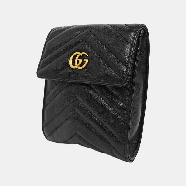 GG Marmont Mini Quilted Calfskin Black