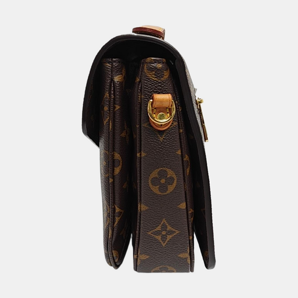 MÉTIS MM Monogram Coated Canvas Brown