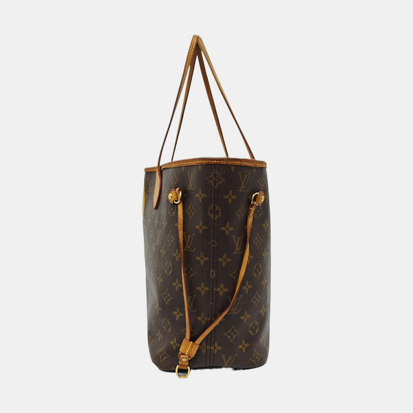 NEVERFULL MM Monogram Coated Canvas Brown